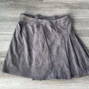 INDIKAH  Gray Faux Suede Pleated Skirt Size 2 NWT K2K5 Photo 1