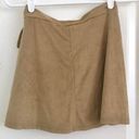 Full Tilt Faux Khaki Suede Wrap Skirt Photo 1