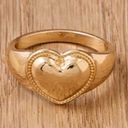 American Eagle NWT  AEO Vintage Heart Ring - gold tone Photo 1