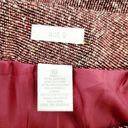 Apt. 9  Womens 10 Vintage Aesthetic Pleated Tweed Pencil Skirt Red Office Career Photo 3