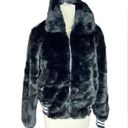 n:philanthropy N:Philantrophy black faux fur bomber jacket size small, nwt Photo 0