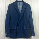 J. McLaughlin  Womens Ressie Blazer Denim Cotton Stretch Career Small Dark Wash Photo 1