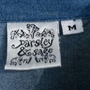 Parsley & Sage Jacket Womens Medium Horse Equestrian Denim Tapestry Cowgirl Photo 7