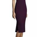 Cinq à Sept Cinq A Sept Ela Purple Ponte Midi Dress Size 2 Sleeveless Sheath Photo 7