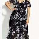 City Chic NEW  Maxi Wrap Dress Night Garden Floral Women’s Size 14 Photo 1