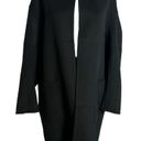 Vince  Reversible Two Face Wool-Cashmere Open Placket Coat black Sz M Photo 0