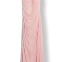 David's Bridal David’s Bridal Long Mesh Dress Illusion Neckline Photo 2