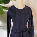 Roolee  | Navy Blue Lace Long Sleeve Dress Photo 1