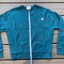 Champion Vintage X-Small  Reverse Weave Crewneck Sweater Turquoise/ Aquamarine Photo 5