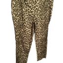 Lafayette 148  Olive Tone Ankle Crop Leopard Print Pants Women’s 8 Photo 1