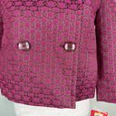 Isaac Mizrahi  Target Blazer 10 Scarlet Bloom Crop Pockets Textured New Photo 9