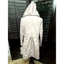 Cole Haan  Women's Light Pink Hooded Anoack Midi Rain Coat M NWOT Photo 4