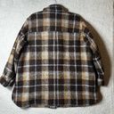 Madewell  Shacket Womens 1X Brown Plaid Wool Alpaca Belrose Shirt Jacket NEW Photo 5