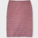 Bebe  Light Rosette Pink Women's XS Bandage Pencil Barbiecore Zip Bodycon Skirt Photo 0