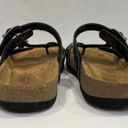 EastLand  Black Leather Thong Flip Flop Sandals Women’s Size 6 M Photo 1