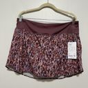 Athleta  NWT Run With It 14 Inch Skort in Patterned Purple Size XL Photo 1