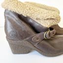 Timberland  Earth Keepers Womens 7.5 Wedge Shearling Lined Brown Booties Photo 5