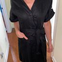 Equipment black dress with pockets and waist tie Photo 0