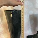 Bandolino Cavana Black Leather Riding Boots Size 8.5 w/buckle Detail Photo 3