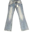 J. Galt  Shanghai High-Rise Flared Leg Jeans Stone Wash Denim Size Small Women NWT Photo 0