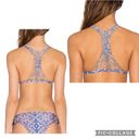 Gypsy 05 NEW!  SAND Bikini Size Small Crochet Racerback Top Blue Multi Tile Print Photo 5