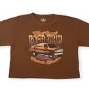 Hollister Brown West Coast Road Trip Van Western Graphic Crop Top Photo 0