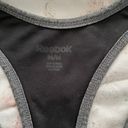 Reebok Raceback Gray Black Athletic Sport Bra, size M Photo 2