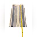Lafayette 148  Adelina Striped Pencil Skirt Fringe Hem Midi Cotton Blend Size 4 Photo 6