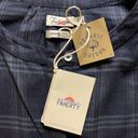 Harper New Faherty The  Top in Aspen Black Plaid Size Medium Retail $158 Photo 5