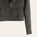 Banana Republic  Green Vegan Faux Suede Motorcycle Jacket Size XS Photo 3