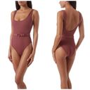 Melissa  Odabash Rio CR Ridges Mocha Swimsuit Size IT 40 / US 4 Photo 8