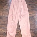 Ba&sh  • Maiwen Pleated Trousers pants high waist Blush pink tapered carrot leg Photo 0