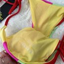 Free People  One One Colorblock Bikini Swimsuit Medium Top M Bottoms NWT Photo 3