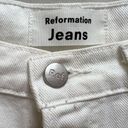 Reformation  Cynthia High Relaxed Jean Distressed Deadstock Cotton White 24 Photo 7