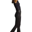 Commando  Faux Leather Flare Legging Pull On Legging Pants Black Size Large Photo 0