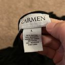 Carmen Marc Valvo  black blouse L Photo 5