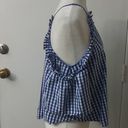 Abound  Gingham Cold Shoulder Blouse Size M Photo 68