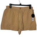 Amuse Society  Women's Shorts Relaxed Fit Hi-Waist Woven Beige Medium NWT Photo 0