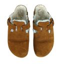 Birkenstock  Boston Clogs Camel Brown Suede Leather - EU Size 39 Women's Size 8 Photo 2