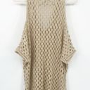 Bishop and Young  Womens Crochet Open Knit Off The Shoulder Swim Coverup Top Size L Photo 6