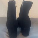 Unisa  Faux Suede Black Block Heeled Booties Size 9 Photo 4