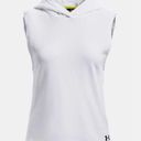 Under Armour NWT Women's  UA Terry Sleeveless Hoodie White Medium Photo 3