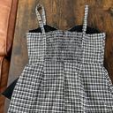 Parker Black & White Gingham Print Dress Photo 11