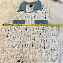 Looney Tunes Vintage 90s  Blues Button Down Sleeveless Shirt All Over Print Med Photo 8