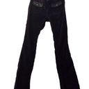 Zadig & Voltaire  Cameron Corduroy Flared Pants Leather Pockets Black Photo 0