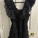 Endless Rose Black Ruffle Sleeve Dress Photo 1