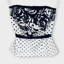 White House | Black Market  Floral and Polka Dot Corset Bustier Crop Top Size 4 New Photo 1