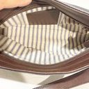 Coach VINTAGE  E9D-6136 BLACK CANVAS / BROWN LEATHER TRIM PURSE HANDBAG Photo 4