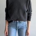 The Row All: Women's Small Long Sleeve Mock Neck Solid Black Pullover Sweater Photo 0