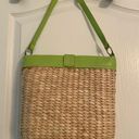 EGO Tan Woven Straw Shoulder Bag Purse Women’s Tote Photo 3